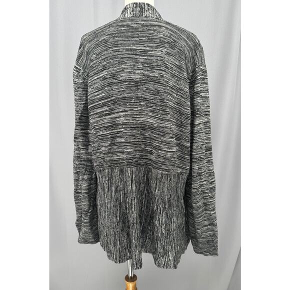 Eileen Fisher Sweater Womens XL Open Front Silk Blend Cardigan Lightweight Layer - Picture 3 of 8